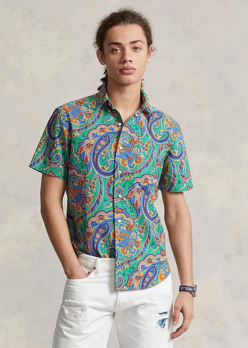 ポロ ラルフ ローレン シャツ メンズ カラー カスタム フィット Paisley Oxford KTJBA2860